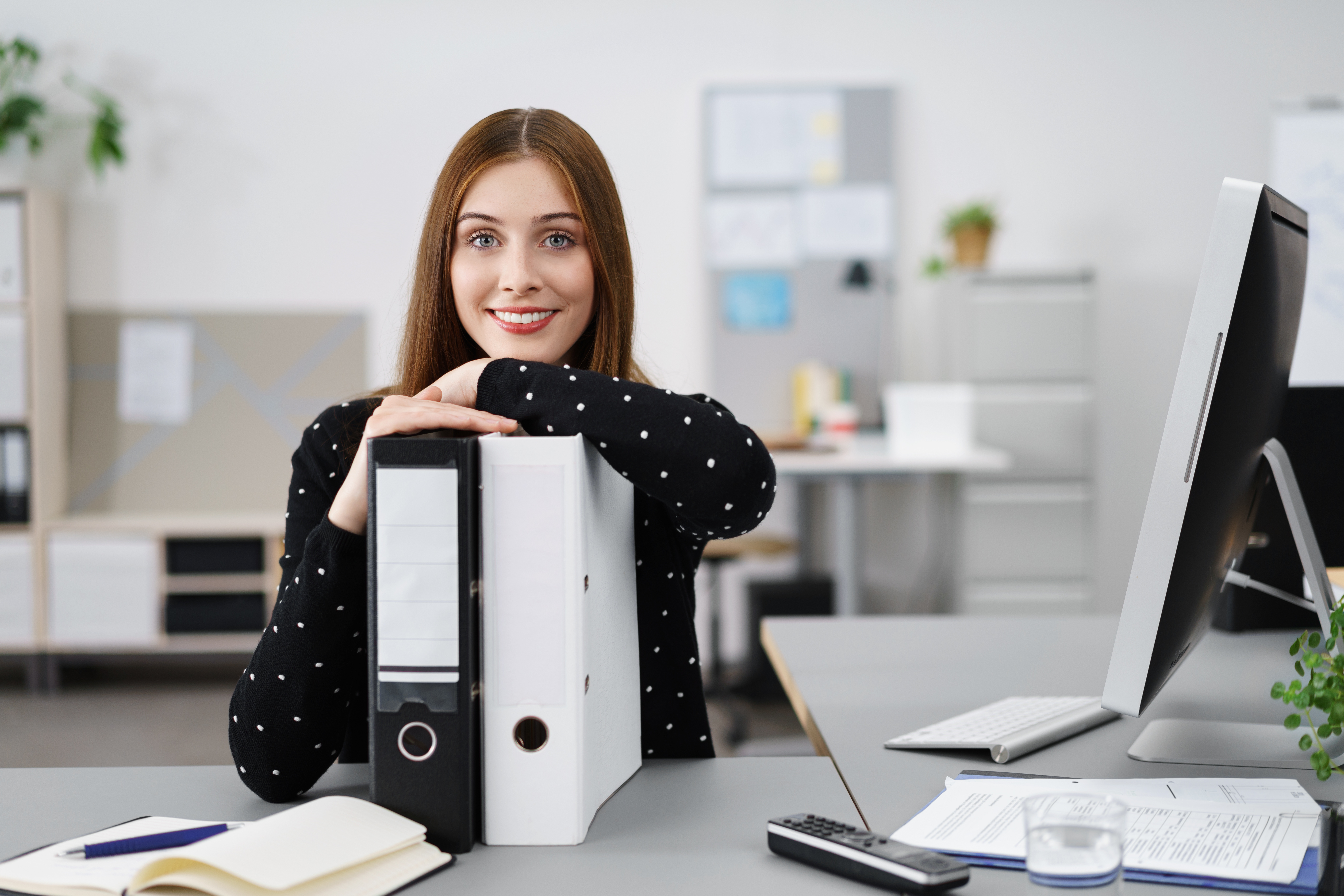 Woman taking advantage of accounting software