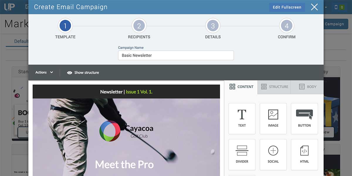 UPgraded Golf Marketing Solution