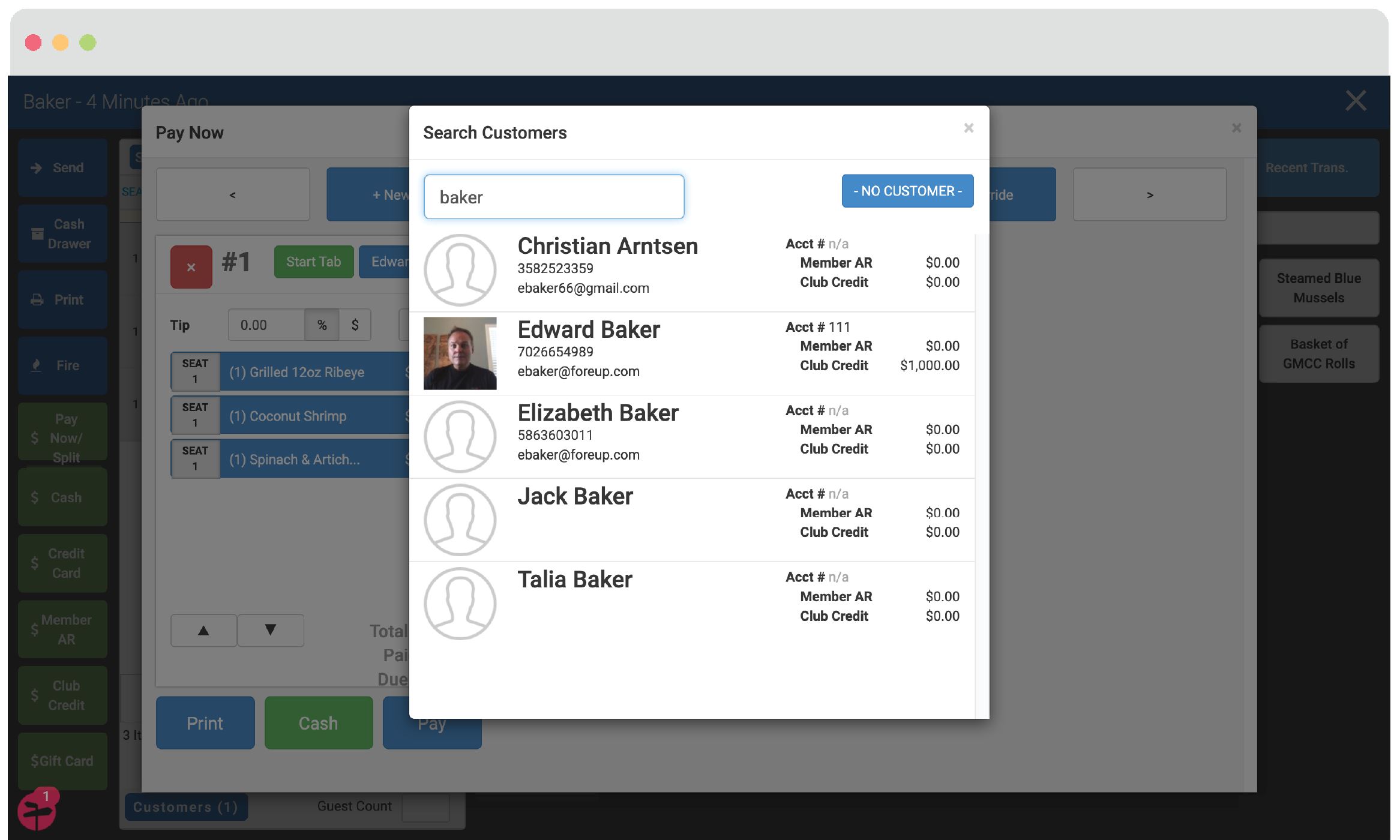 search customer