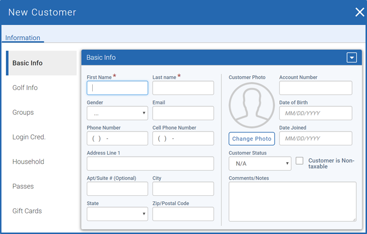 Customer info in CRM