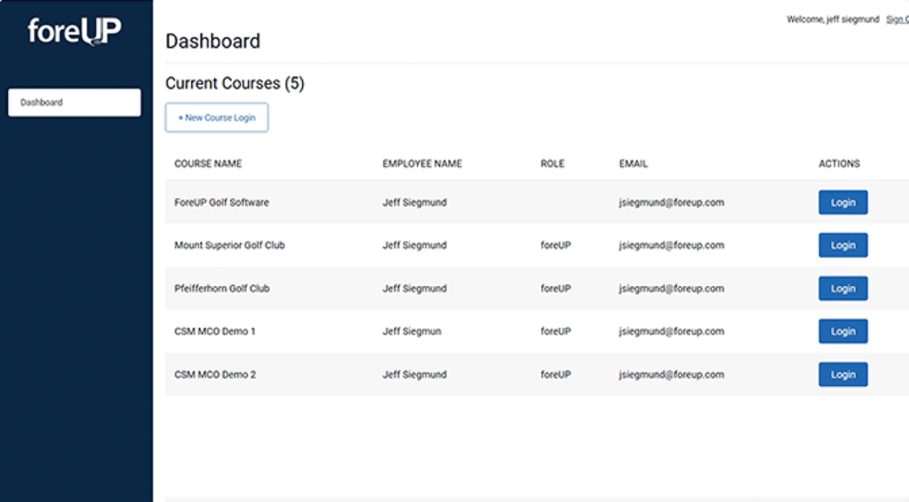 pos multiple course view